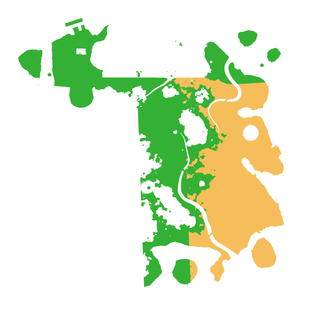 Biome Rust Map: Procedural Map, Size: 3500, Seed: 881
