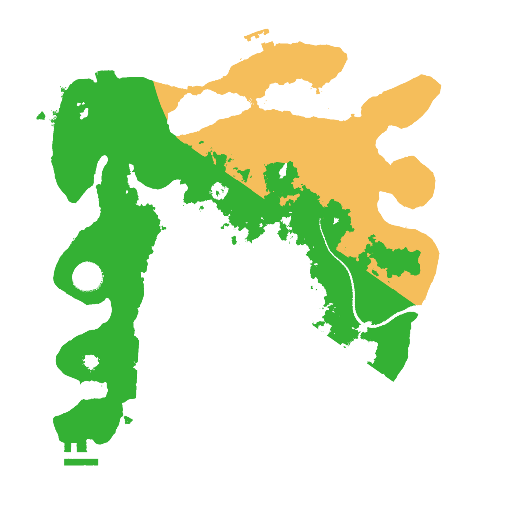 Biome Rust Map: Procedural Map, Size: 3000, Seed: 2007196787