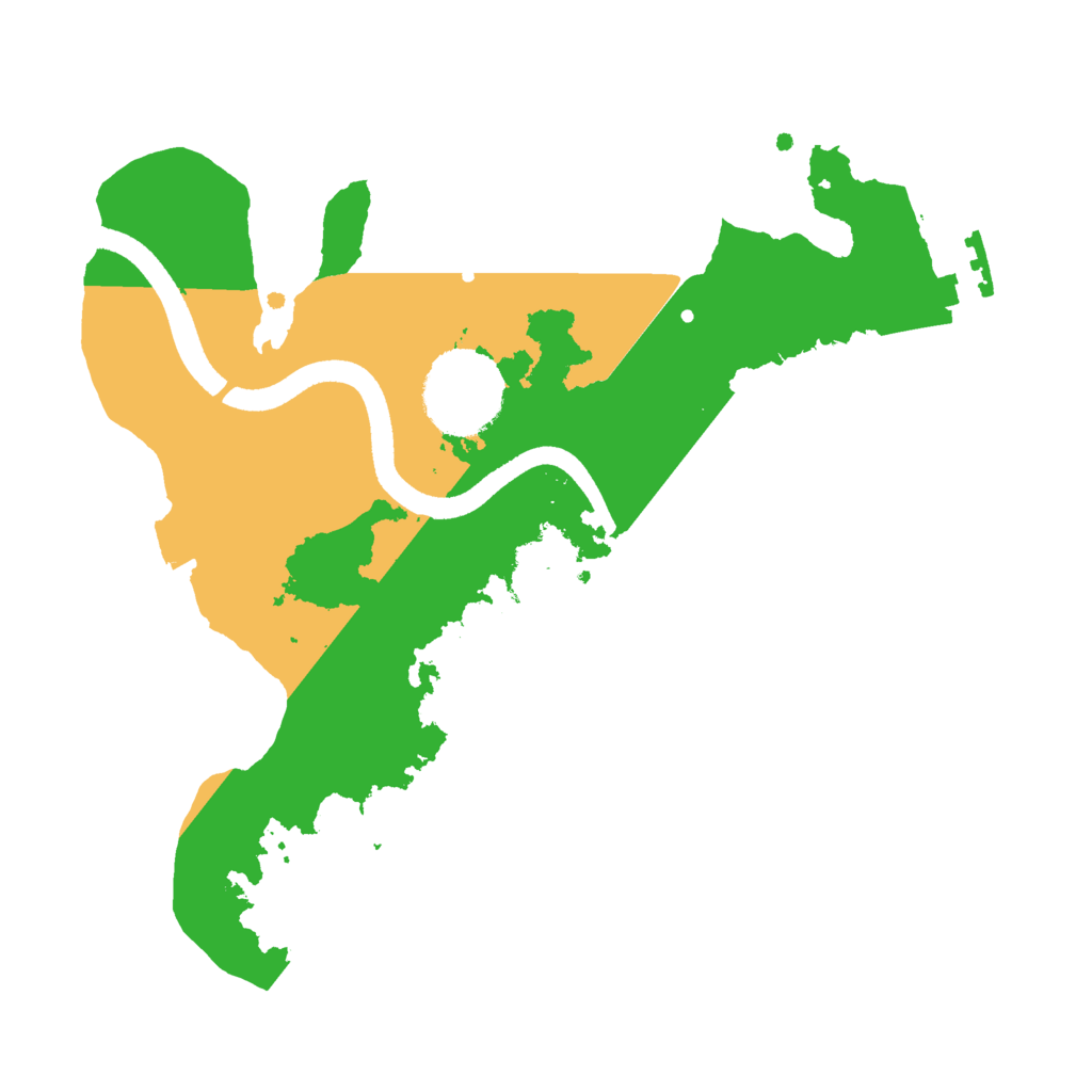 Biome Rust Map: Procedural Map, Size: 2500, Seed: 333666