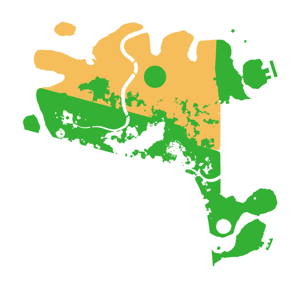 Biome Rust Map: Procedural Map, Size: 3500, Seed: 152883988