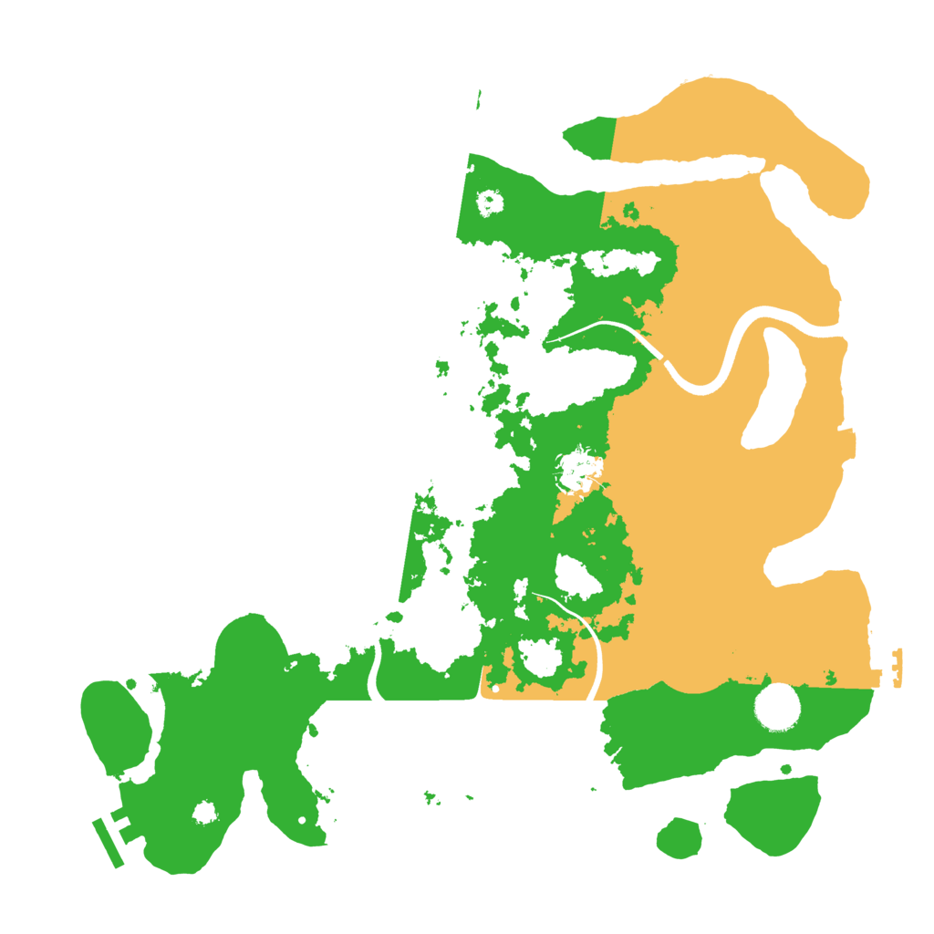 Biome Rust Map: Procedural Map, Size: 3600, Seed: 46342996