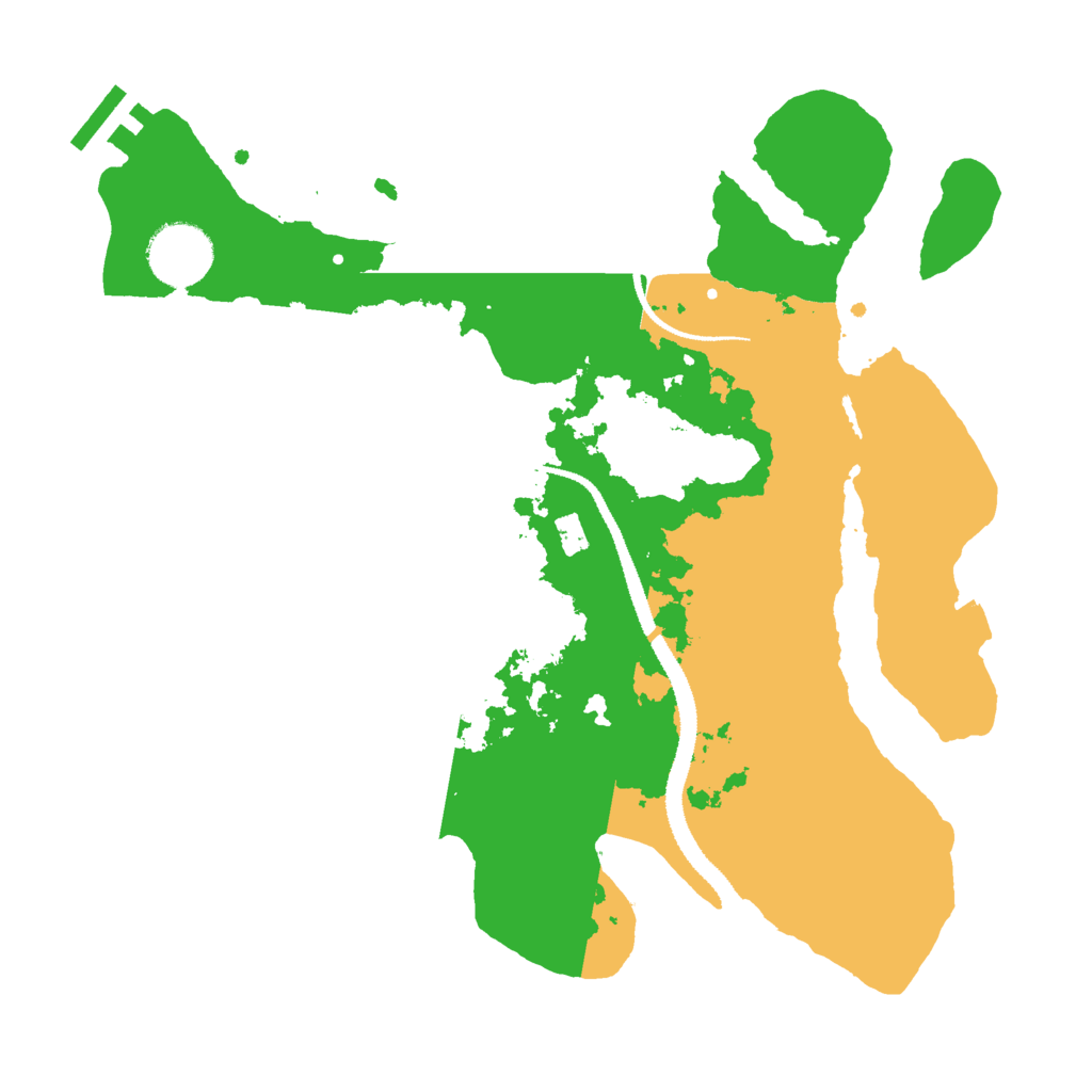 Biome Rust Map: Procedural Map, Size: 3000, Seed: 47135