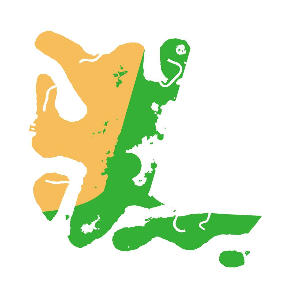 Biome Rust Map: Procedural Map, Size: 3000, Seed: 1296936603