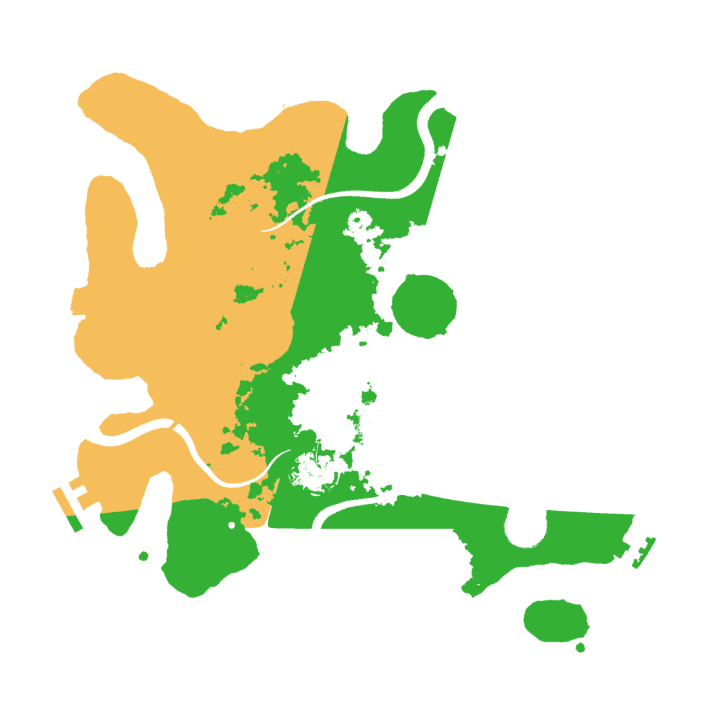 Biome Rust Map: Procedural Map, Size: 3000, Seed: 1296936603