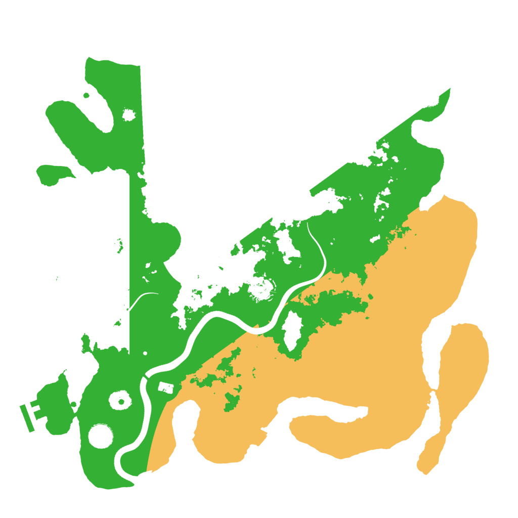 Biome Rust Map: Procedural Map, Size: 3700, Seed: 12535319