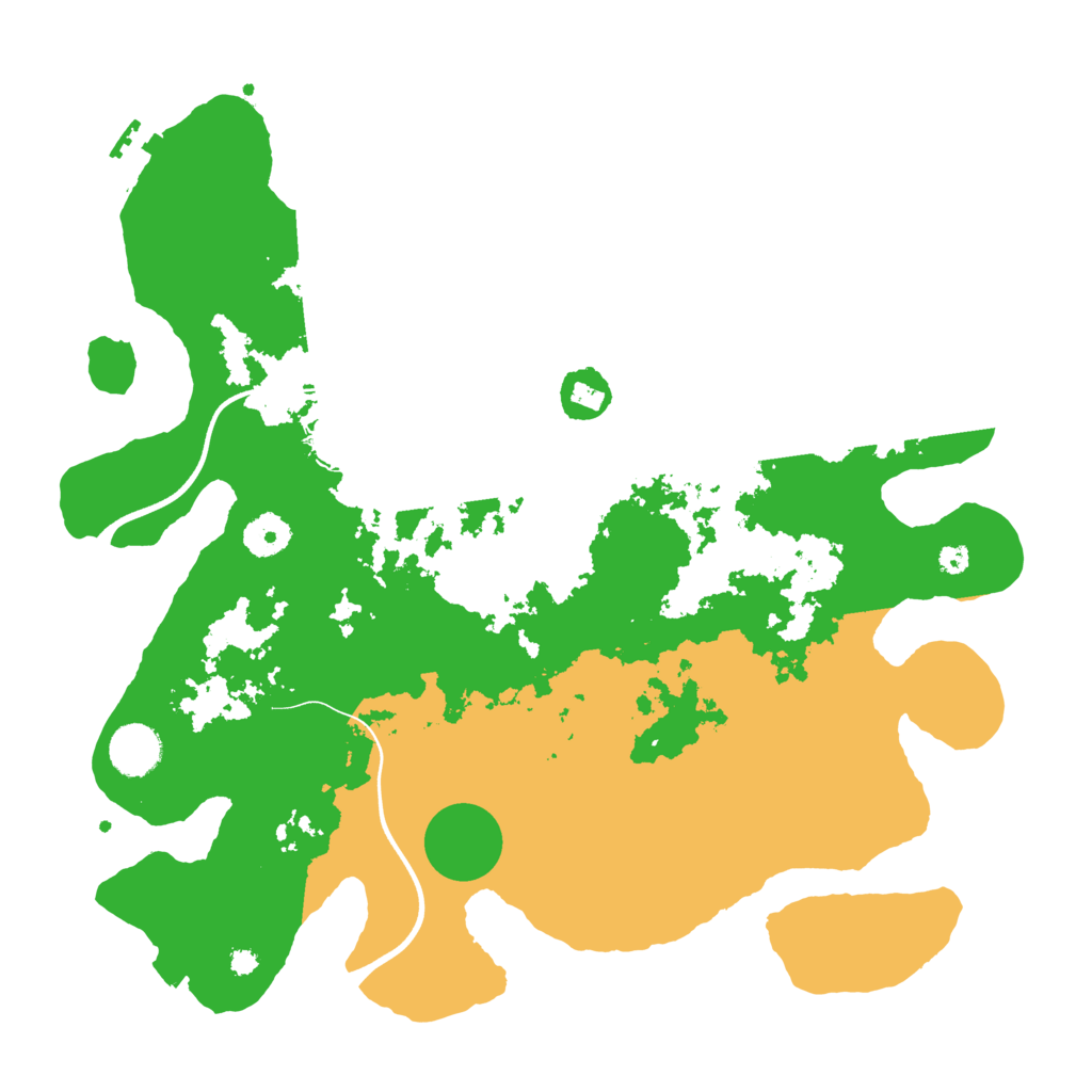 Biome Rust Map: Procedural Map, Size: 3700, Seed: 616471690