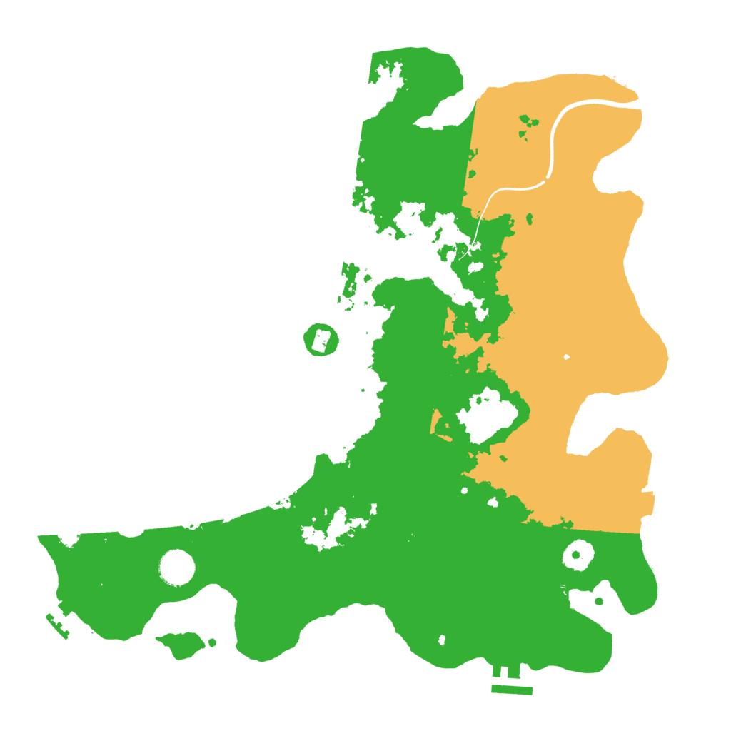 Biome Rust Map: Procedural Map, Size: 3600, Seed: 1582513334