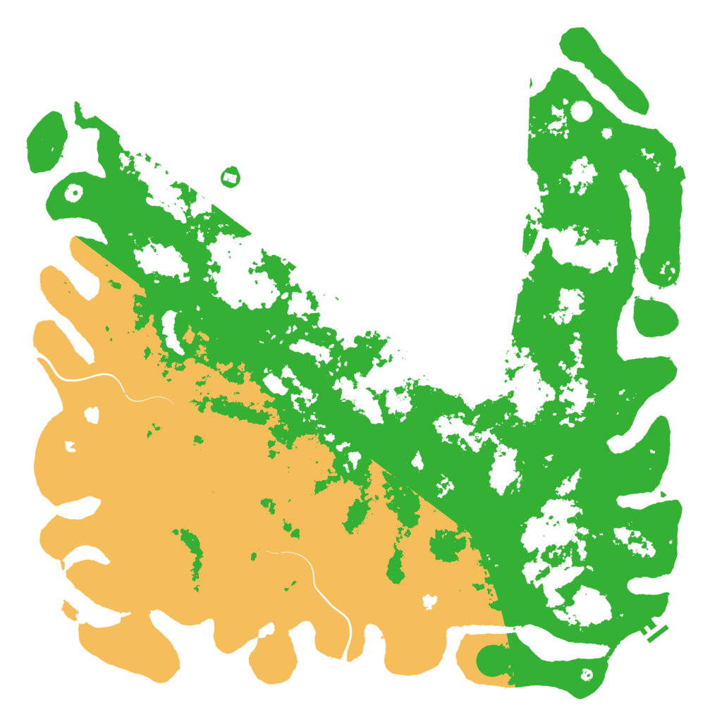 Biome Rust Map: Procedural Map, Size: 6000, Seed: 210