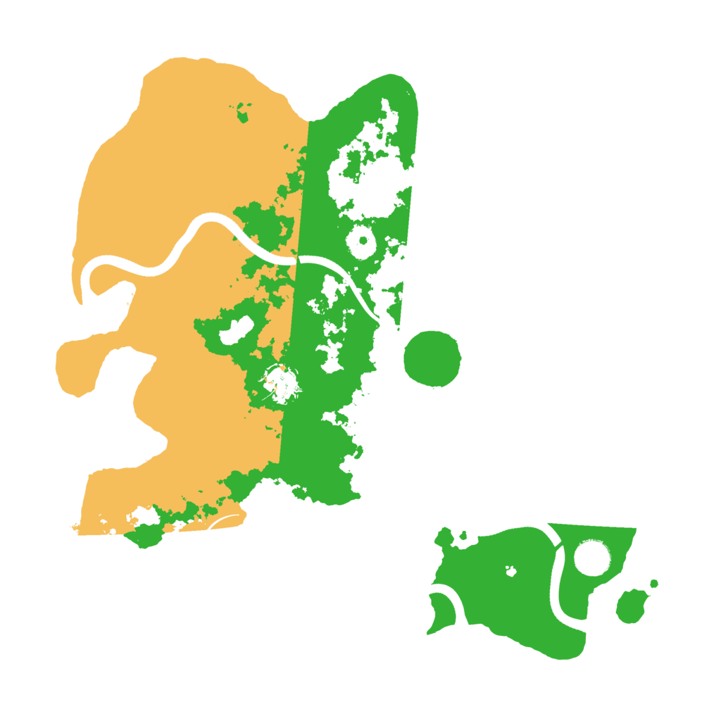 Biome Rust Map: Procedural Map, Size: 3500, Seed: 46520245