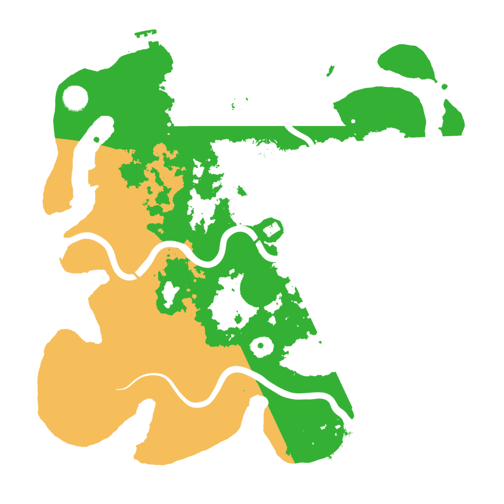 Biome Rust Map: Procedural Map, Size: 3500, Seed: 198319017