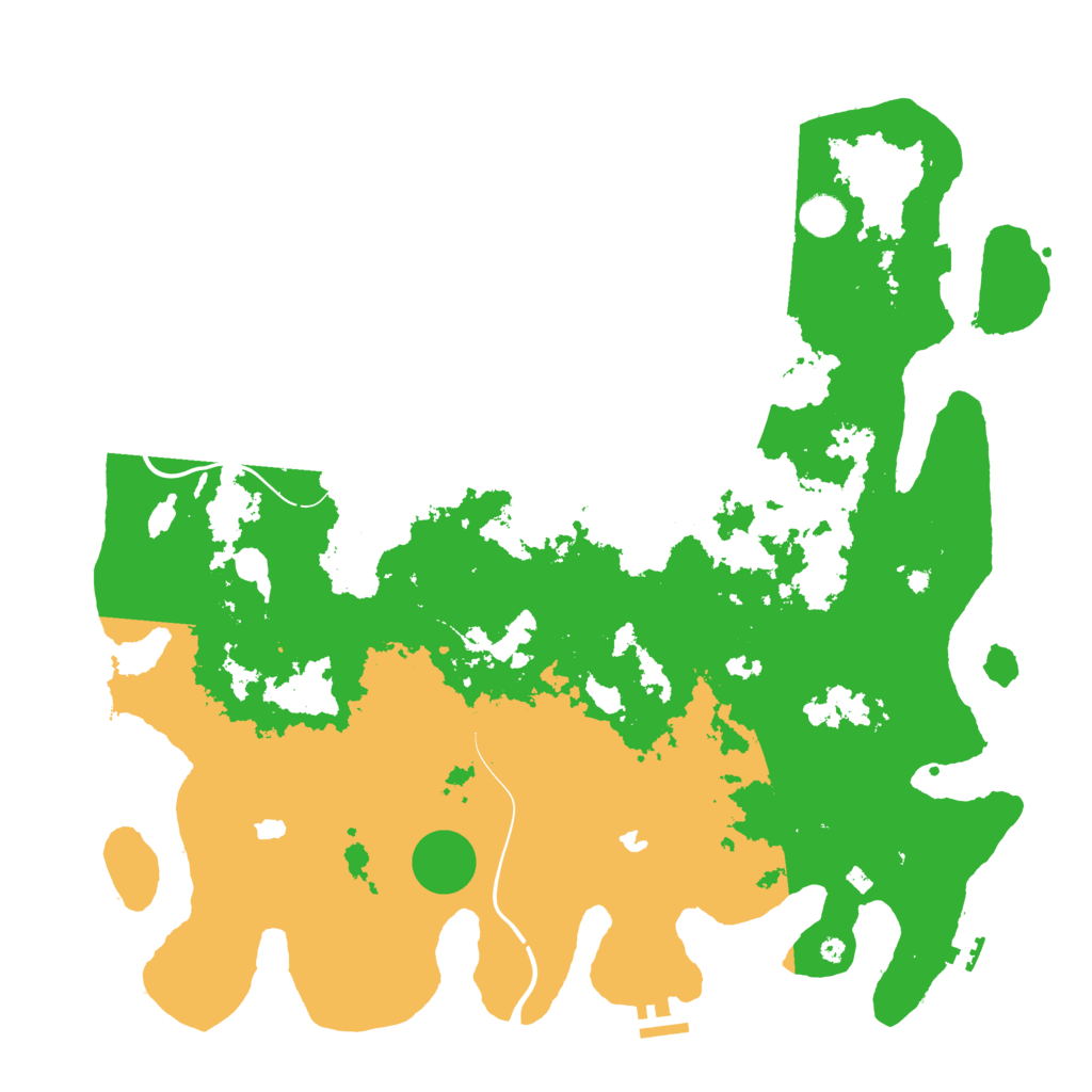Biome Rust Map: Procedural Map, Size: 4500, Seed: 141510
