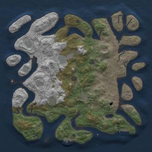 Thumbnail Rust Map: Procedural Map, Size: 4500, Seed: 1031881608, 17 Monuments