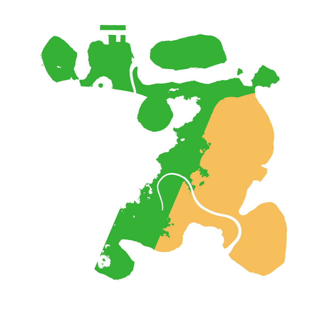 Biome Rust Map: Procedural Map, Size: 2500, Seed: 656214