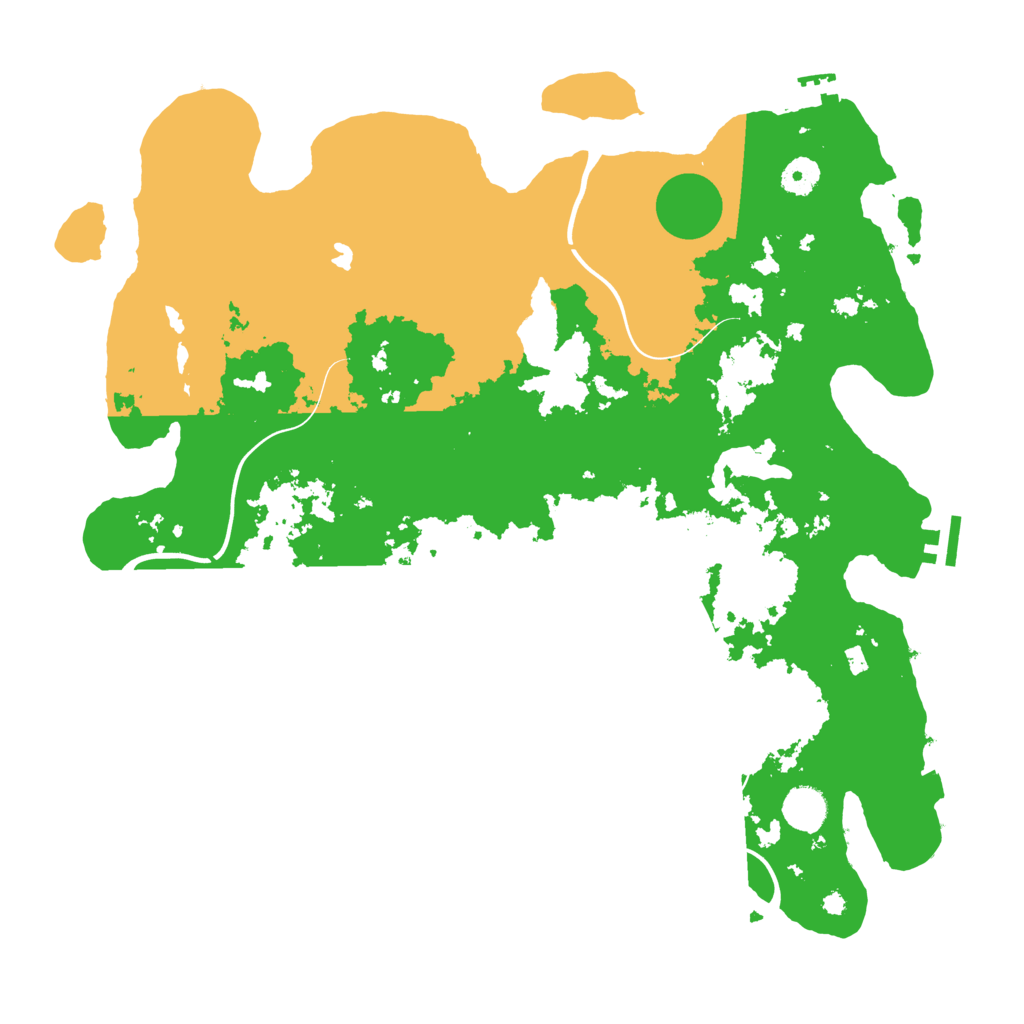 Biome Rust Map: Procedural Map, Size: 4096, Seed: 100811