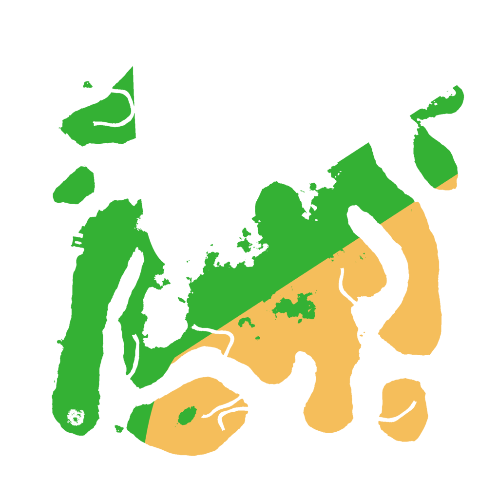 Biome Rust Map: Procedural Map, Size: 3000, Seed: 2427877