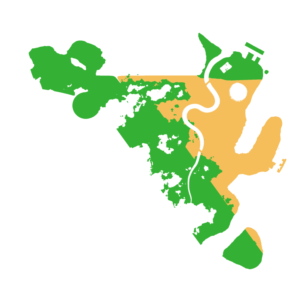 Biome Rust Map: Procedural Map, Size: 3000, Seed: 548392675