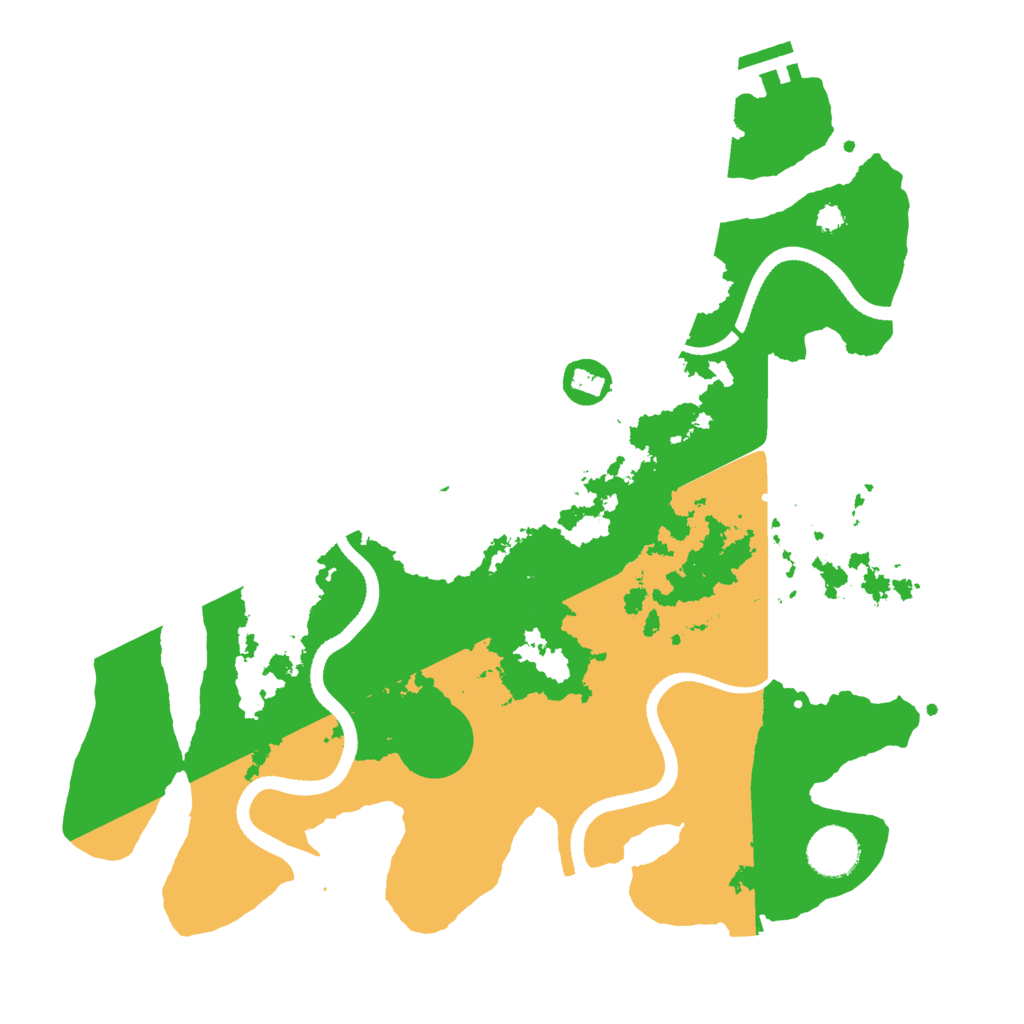 Biome Rust Map: Procedural Map, Size: 3500, Seed: 9586472