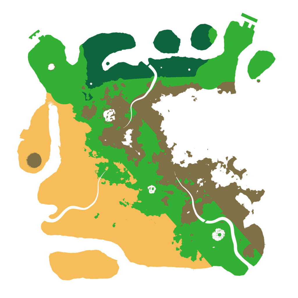 Biome Rust Map: Procedural Map, Size: 3548, Seed: 10232273