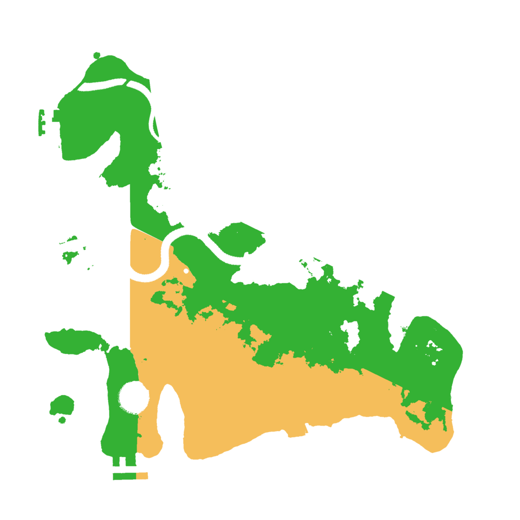 Biome Rust Map: Procedural Map, Size: 3000, Seed: 2610