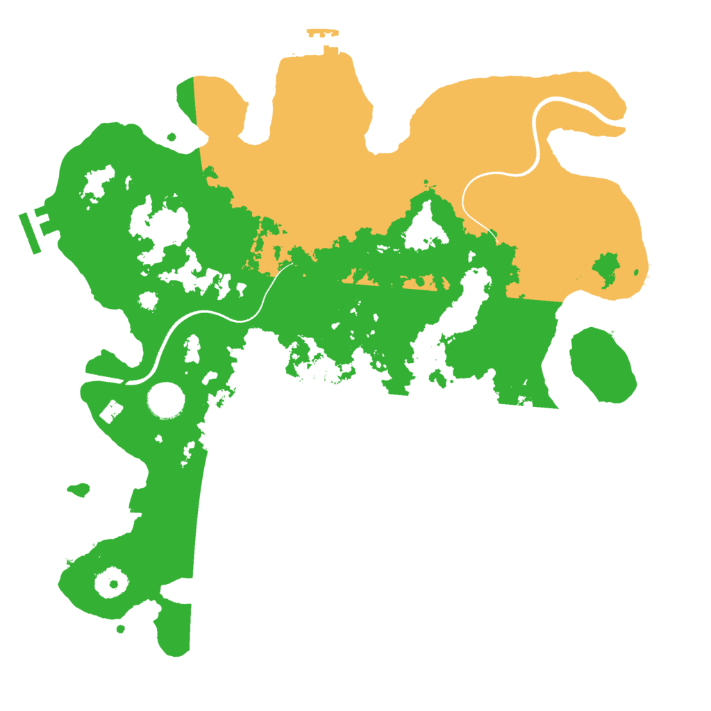 Biome Rust Map: Procedural Map, Size: 3400, Seed: 564883221