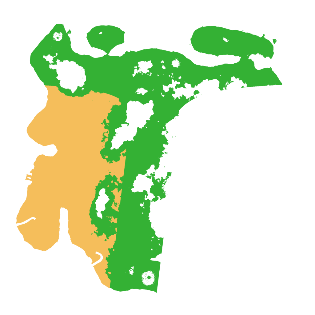 Biome Rust Map: Procedural Map, Size: 3500, Seed: 128569