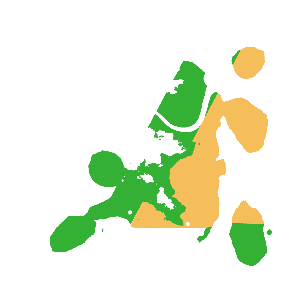 Biome Rust Map: Procedural Map, Size: 2300, Seed: 4329492