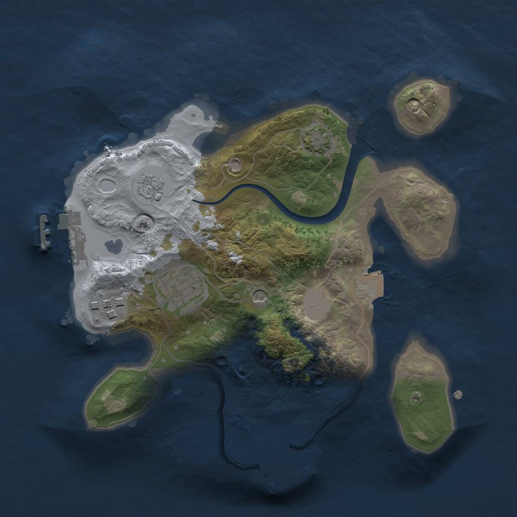 Rust Map: Procedural Map, Size: 2300, Seed: 4329492, 8 Monuments