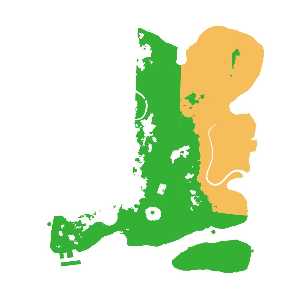Biome Rust Map: Procedural Map, Size: 3000, Seed: 323620