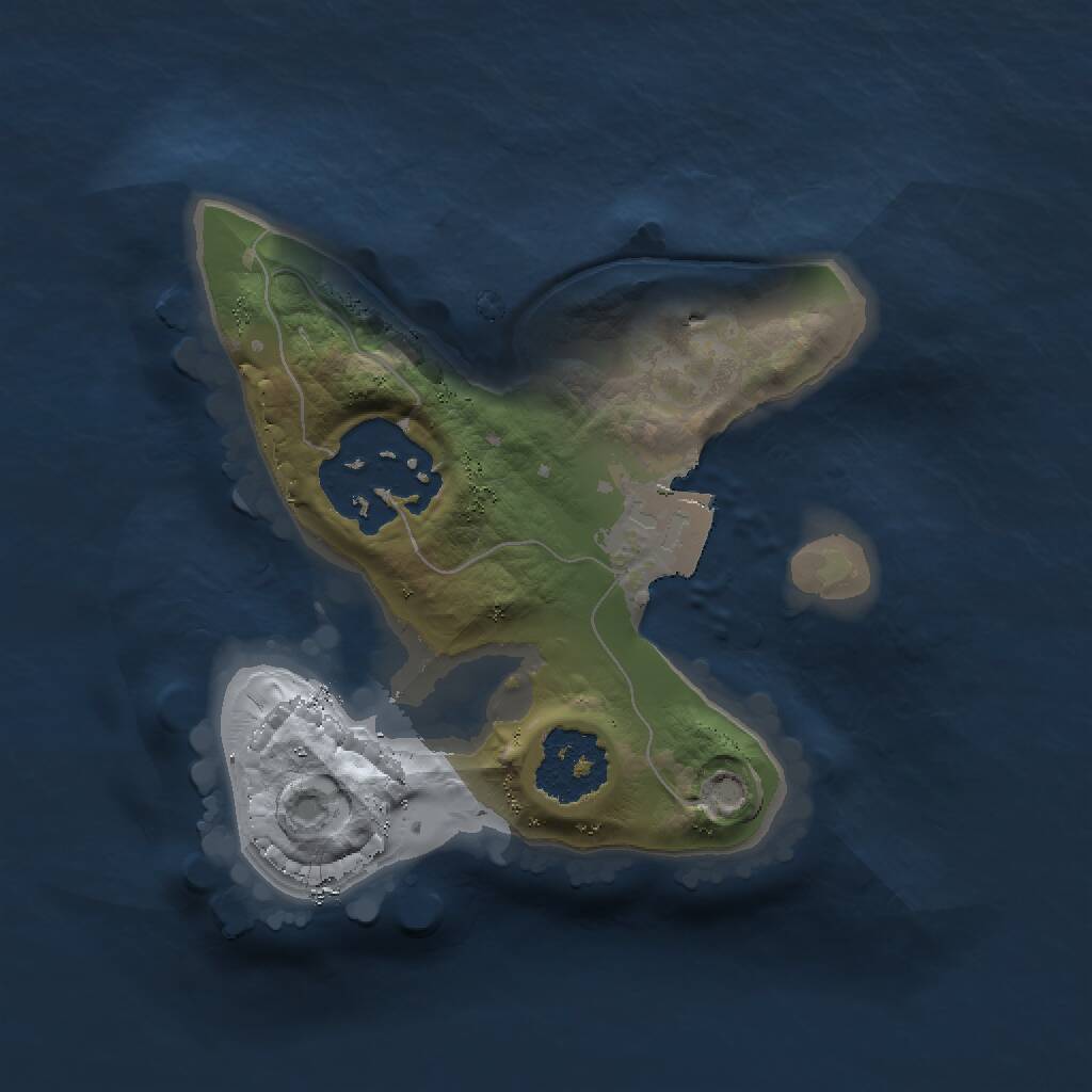 Rust Map: Procedural Map, Size: 1500, Seed: 6969, 2 Monuments