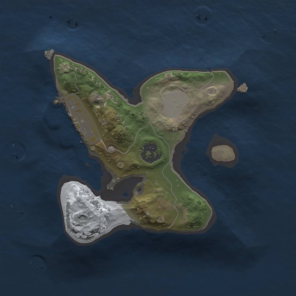 Rust Map: Procedural Map, Size: 1500, Seed: 6969, 5 Monuments