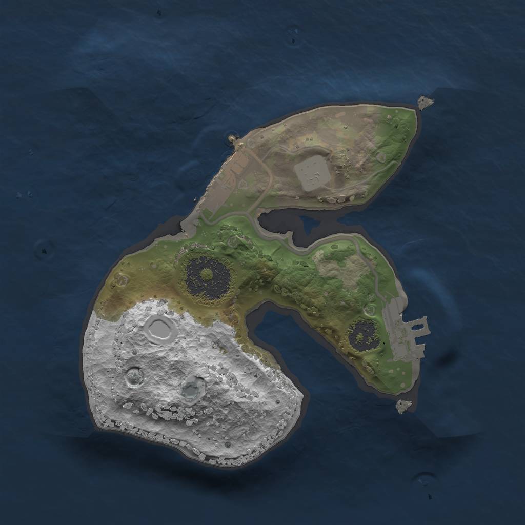 Rust Map: Procedural Map, Size: 1765, Seed: 2147483647, 7 Monuments