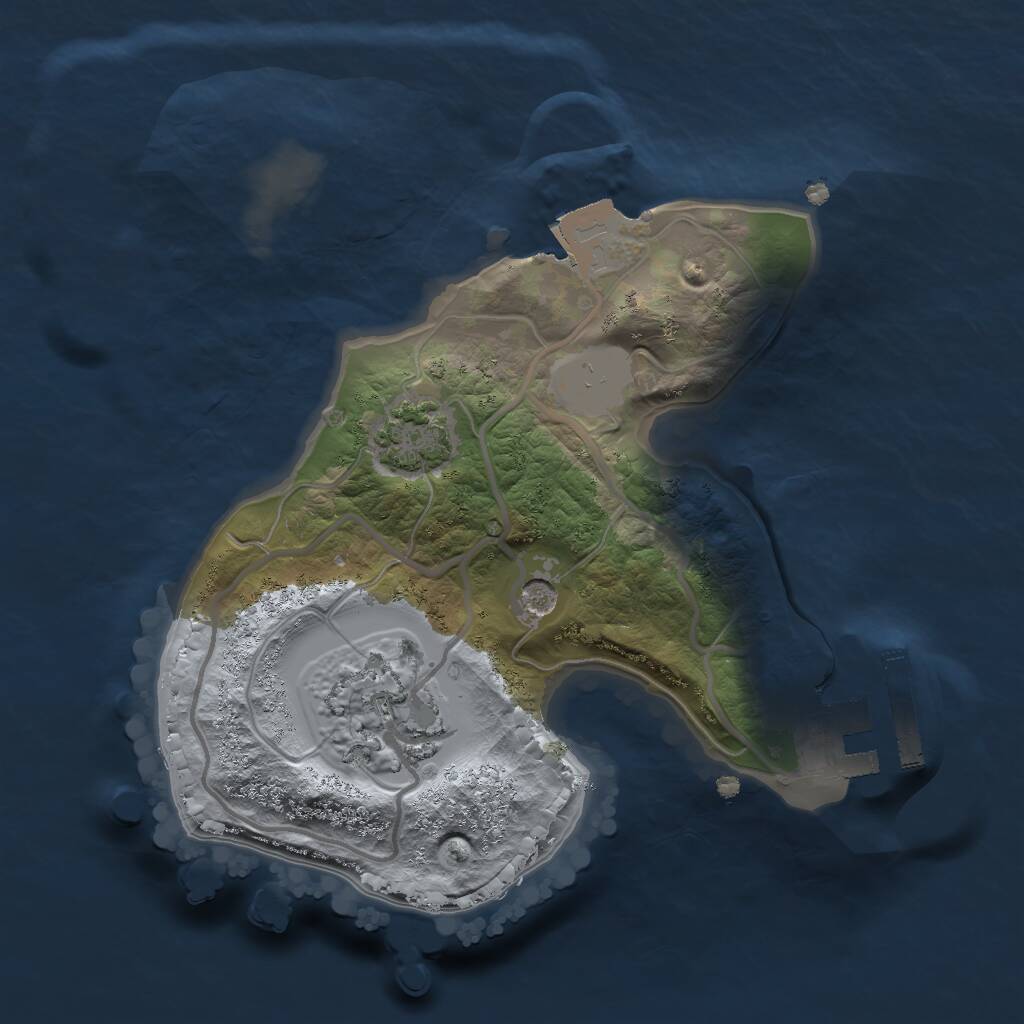 Rust Map: Procedural Map, Size: 1780, Seed: 2147483647, 5 Monuments
