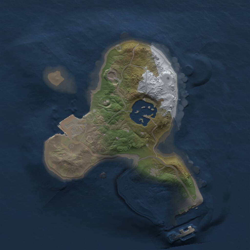 Rust Map: Procedural Map, Size: 1500, Seed: 87664554, 3 Monuments