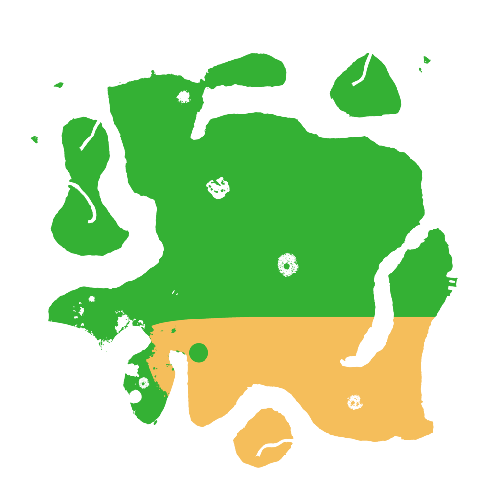 Biome Rust Map: Procedural Map, Size: 3500, Seed: 87263589