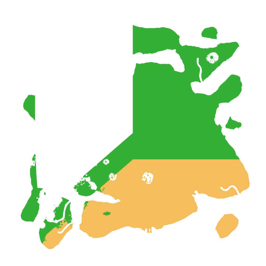 Biome Rust Map: Procedural Map, Size: 3500, Seed: 23493