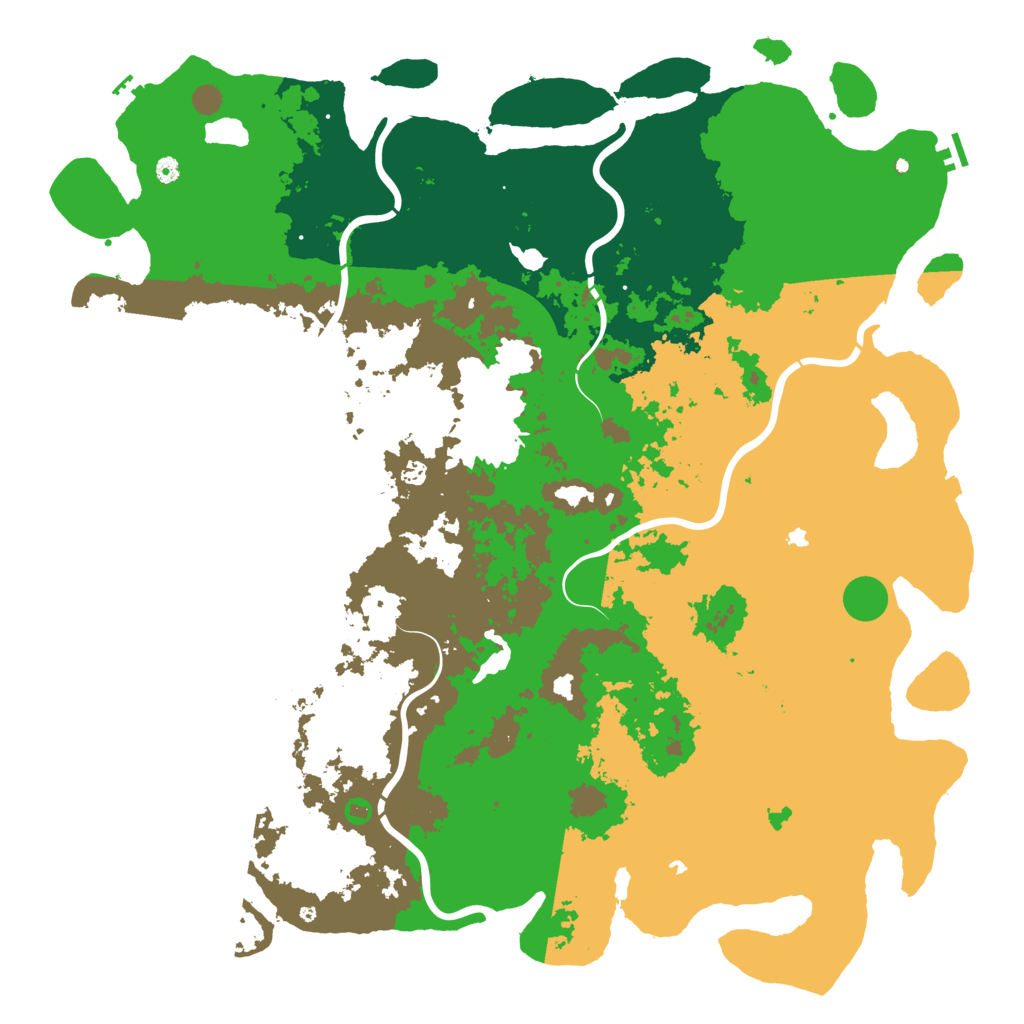 Biome Rust Map: Procedural Map, Size: 6000, Seed: 1134389491