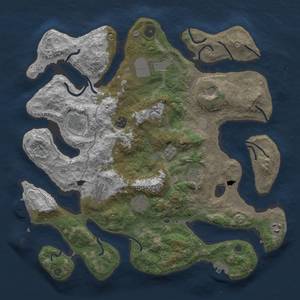 Thumbnail Rust Map: Procedural Map, Size: 4000, Seed: 1698207872, 18 Monuments