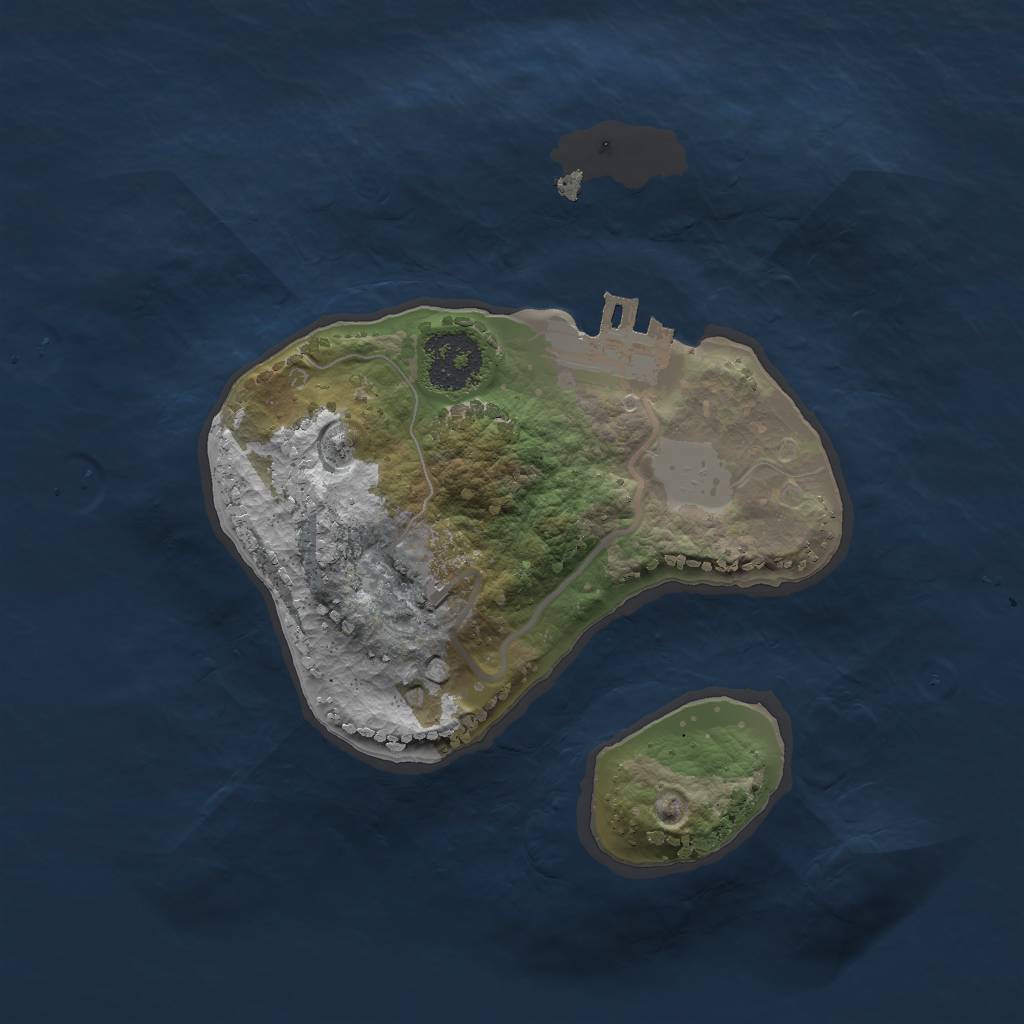 Rust Map: Procedural Map, Size: 1800, Seed: 1199663532, 6 Monuments