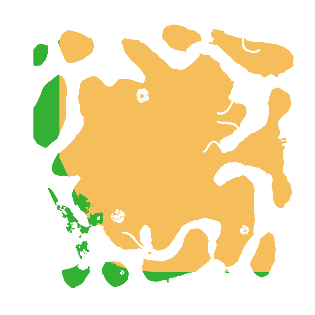 Biome Rust Map: Procedural Map, Size: 3500, Seed: 305333