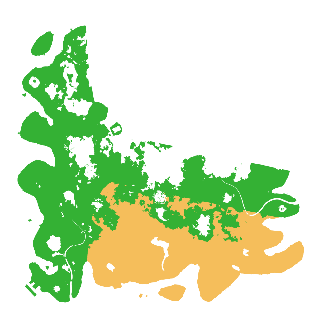 Biome Rust Map: Procedural Map, Size: 4500, Seed: 32457