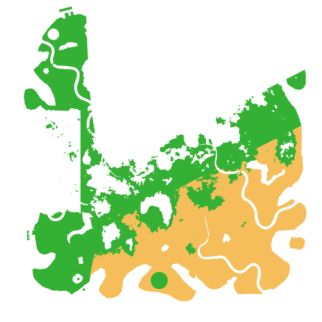 Biome Rust Map: Procedural Map, Size: 5000, Seed: 53200