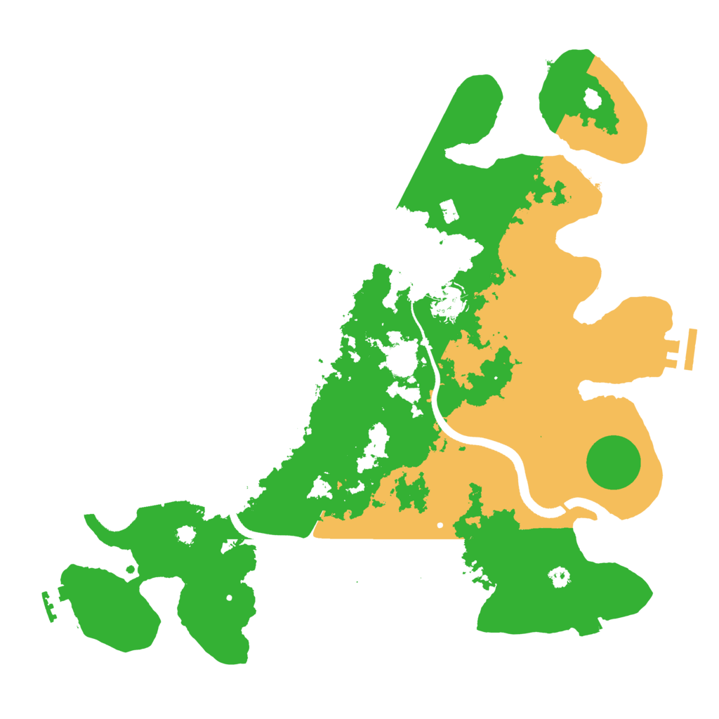 Biome Rust Map: Procedural Map, Size: 3500, Seed: 1526623706