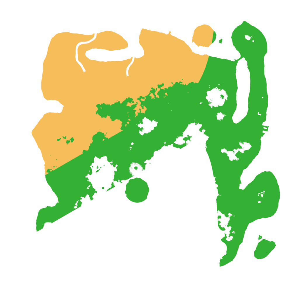 Biome Rust Map: Procedural Map, Size: 3500, Seed: 1037882445