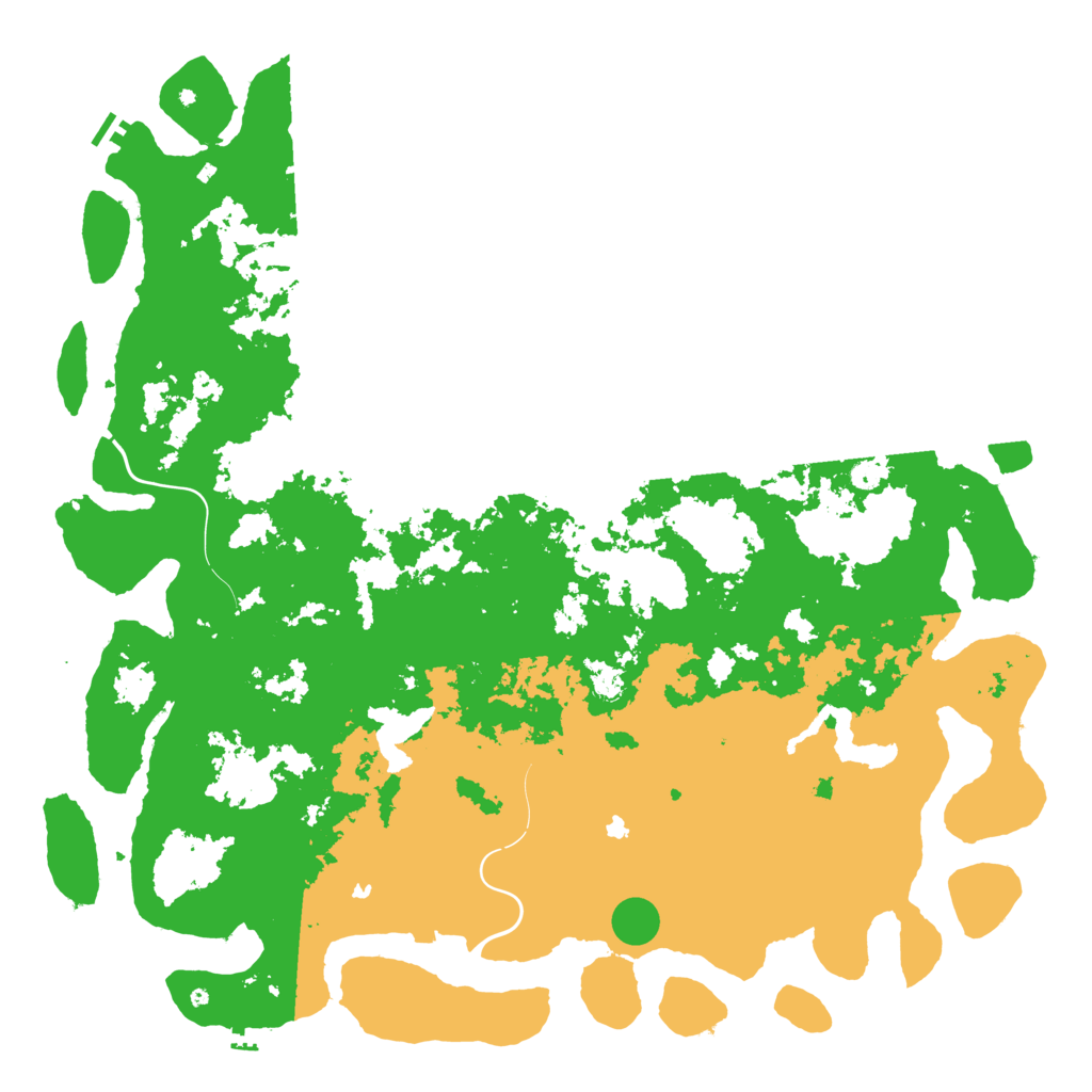 Biome Rust Map: Procedural Map, Size: 6000, Seed: 2637