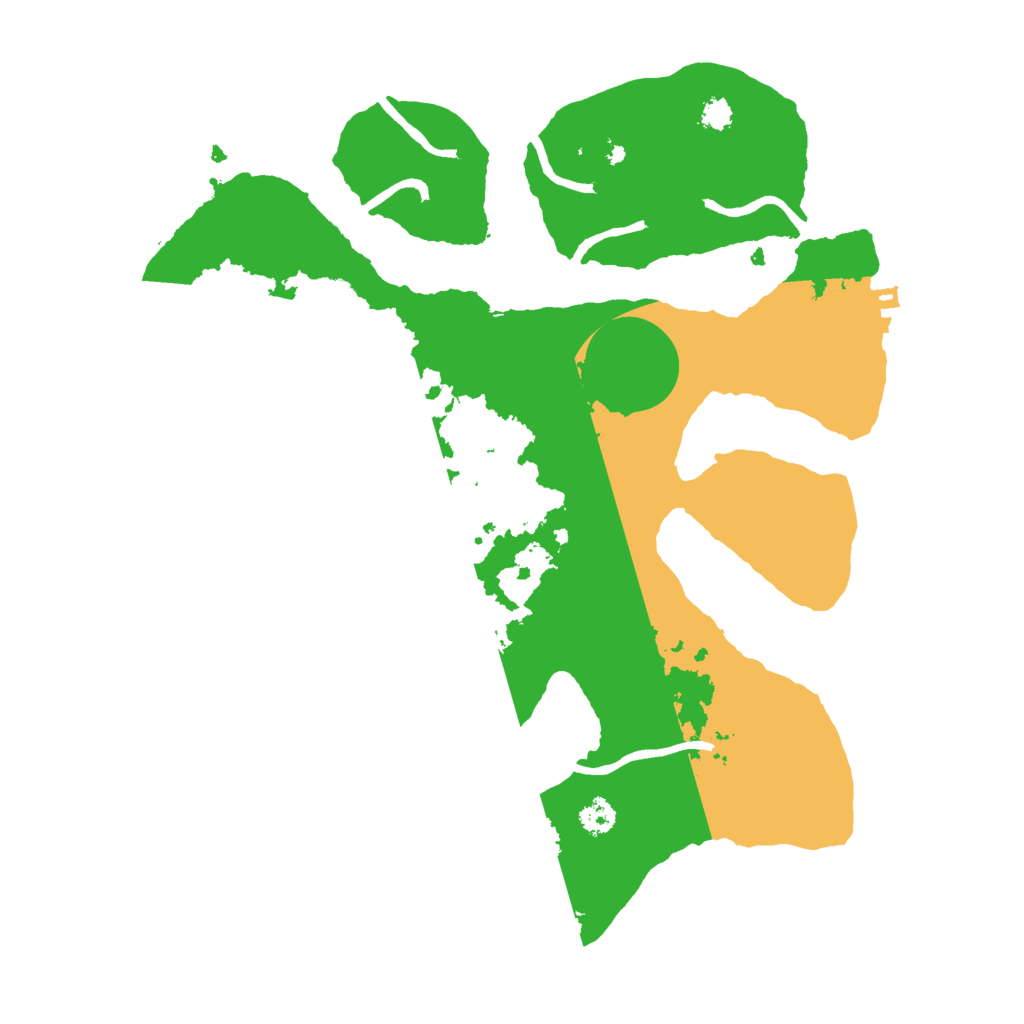 Biome Rust Map: Procedural Map, Size: 3000, Seed: 12486