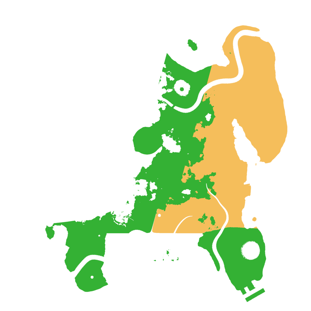 Biome Rust Map: Procedural Map, Size: 3000, Seed: 1225155041