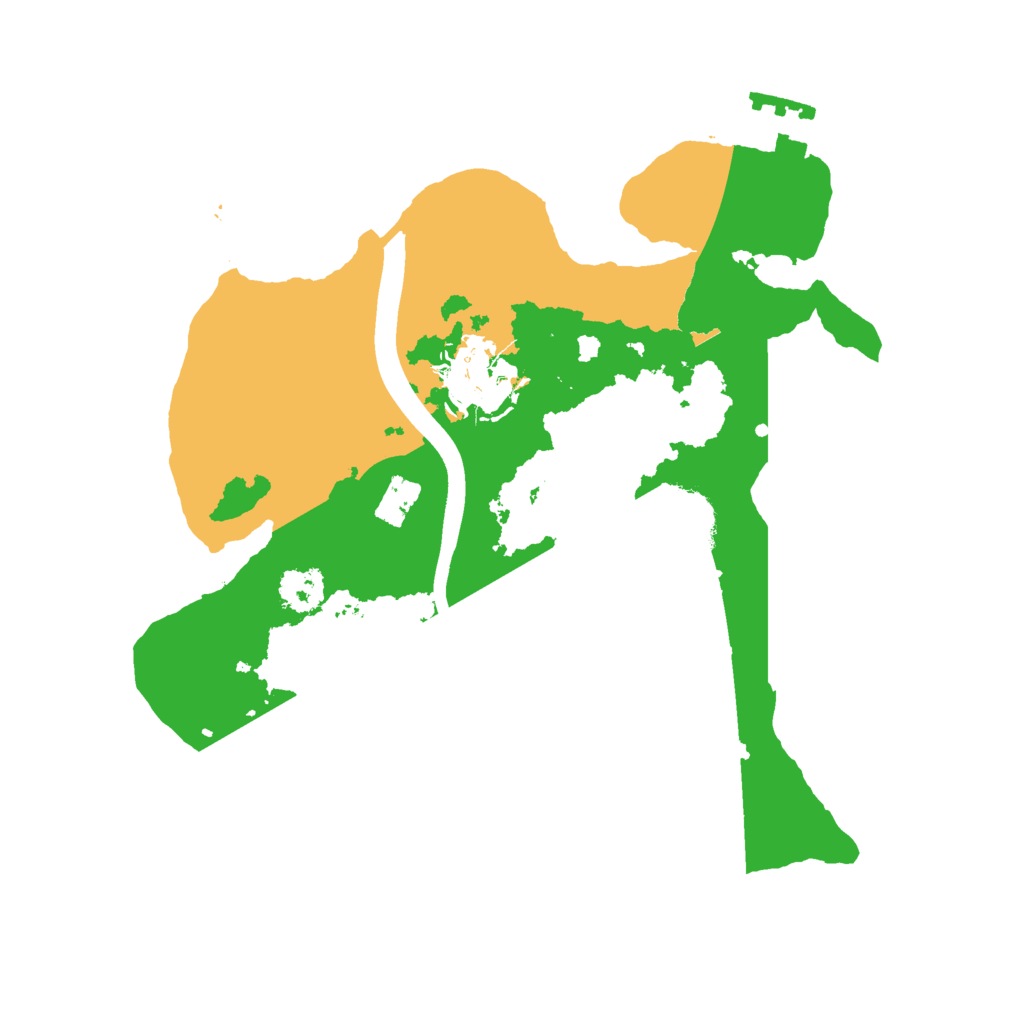 Biome Rust Map: Procedural Map, Size: 2300, Seed: 998877