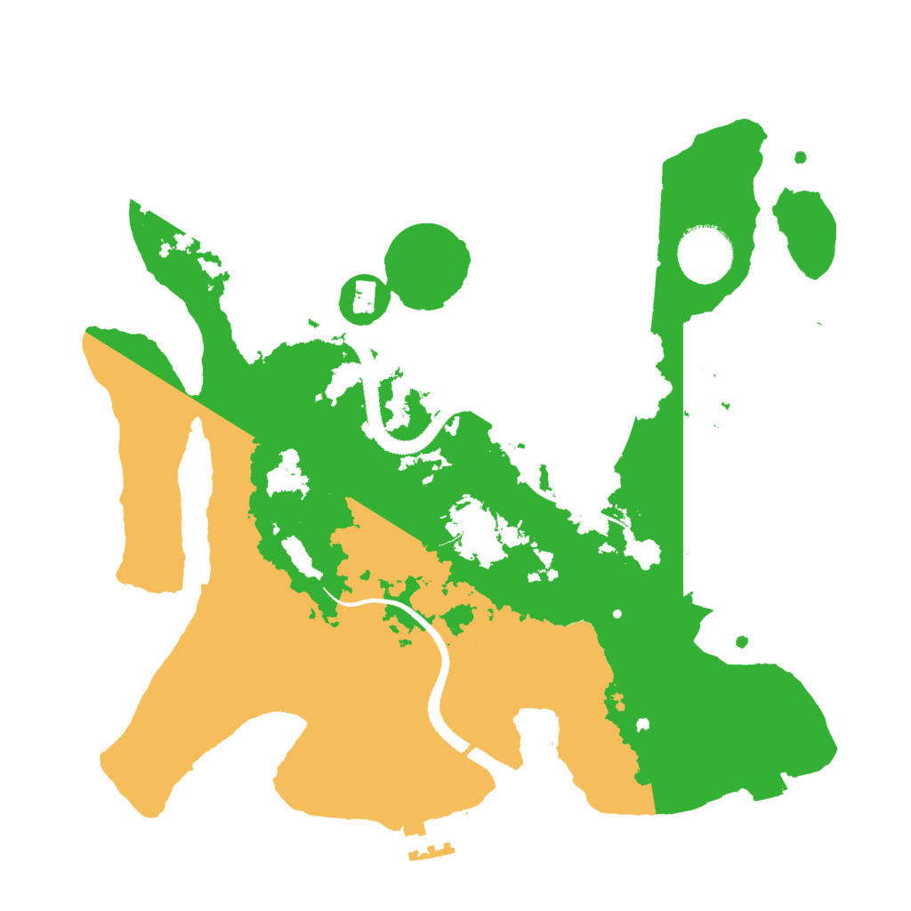 Biome Rust Map: Procedural Map, Size: 3000, Seed: 2312121