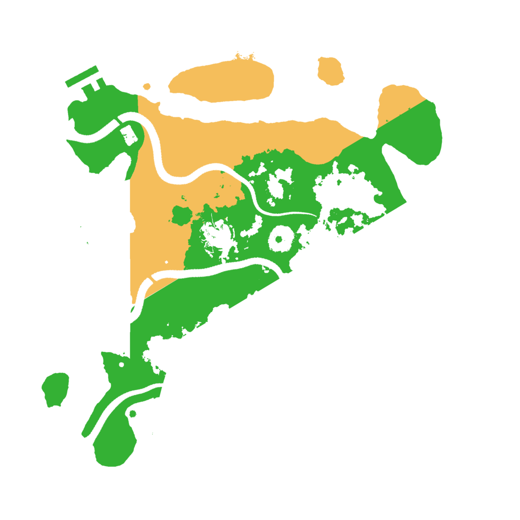 Biome Rust Map: Procedural Map, Size: 3000, Seed: 2035949060