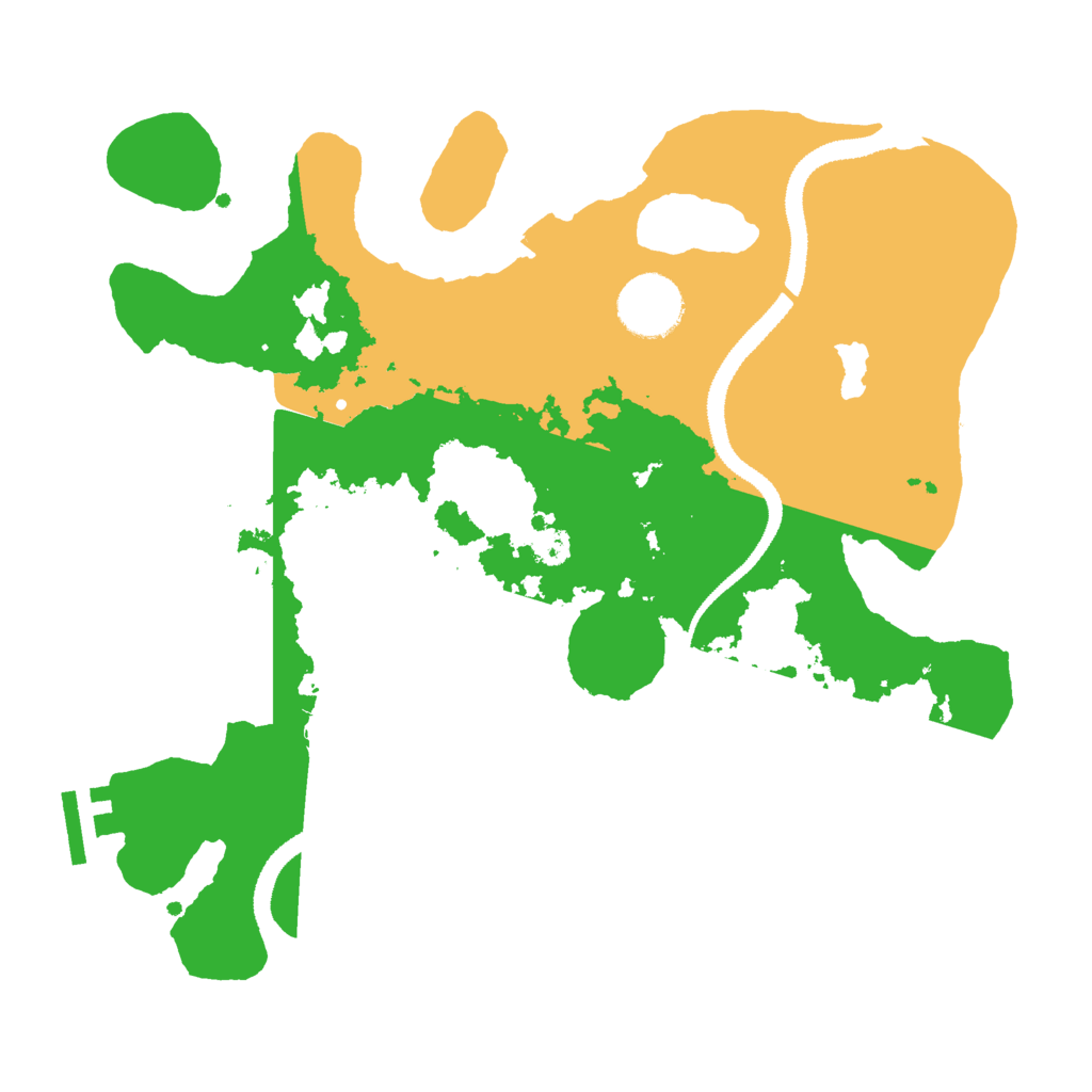 Biome Rust Map: Procedural Map, Size: 3000, Seed: 2427975